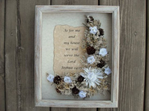 Bible Quote Religious Gift Flower by ShadowBoxGiftCompany on Etsy, $49 ...