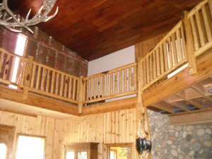 Log Home Handrails