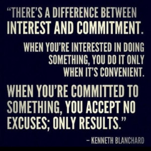 Interest vs Commitment...