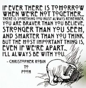 Lovely pooh bear quote