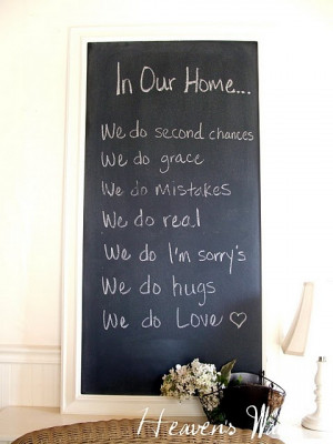 ... mud room to put your saying for the week or your family's agenda