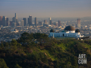observatory-on-a-hill-near-downtown-griffith-park-observatory-los ...