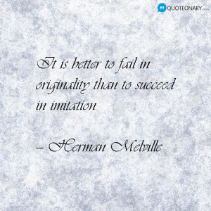 Herman Melville #quote about originality