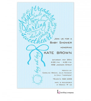boy baby shower invitations