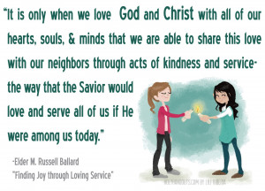 Young Women Manual 1 Lesson 20: Reach Out to Others