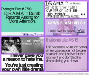 teenage drama quotes