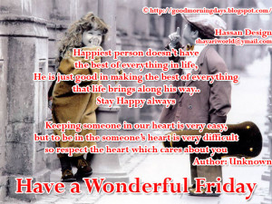 Good Morning Friday. Inspiring Quotes for the day