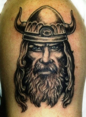 Viking Warrior Tattoo Upper Arm