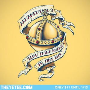 ... Monty Python and the Holy Grail -inspired shirt called “The Holy
