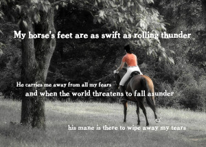 Galloping Thunder Quote Photograph