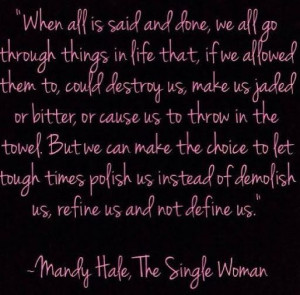 Mandy Hale, The Single Woman ~ FB