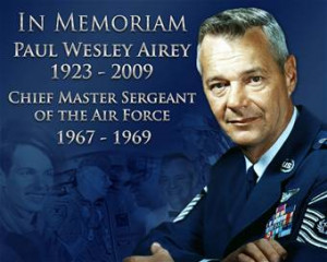 ... Force Mourns the Loss of First Chief Master Sergeant of the Air Force