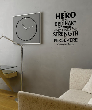 Belvedere Designs Black Hero 'Persevere' Wall Quote
