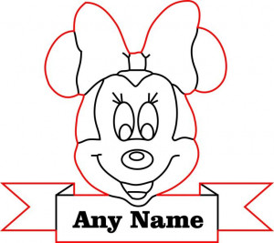 Minnie Mouse with your name sign
