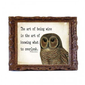 owl quote art print