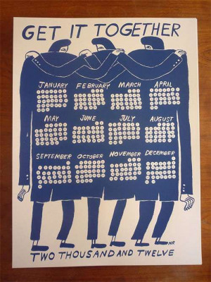 Nathaniel Russell's 'Get It Together' Offers Yearly Stimulus #calendar ...