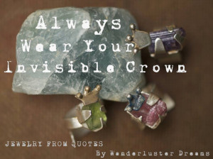 Jewelry From Quotes Always Wear Your Invisible Crown Gemstone Sterling