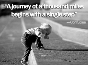 Journey of Thousand Miles begin with a Single Step