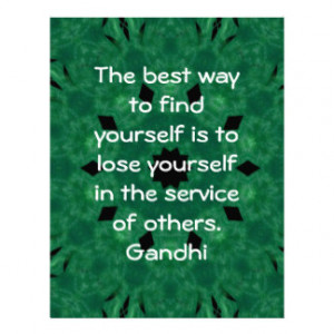 Gandhi Inspirational Quote About Self-Help Letterhead Design