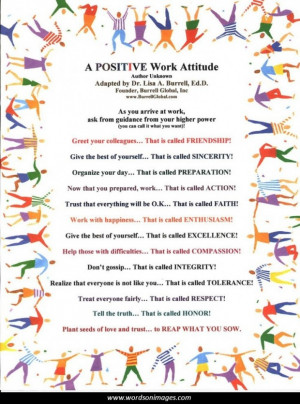 Positive Work Quotes Positive Quotes For The