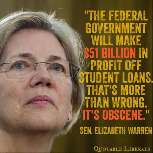 ... in profit off student loans. That's more than wrong. THAT'S OBSCENE