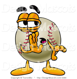 stock-vector-mascot-cartoon-of-a-baseball-mascot-whispering-and ...