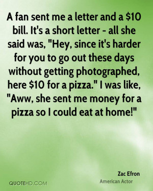 Zac Efron Money Quotes