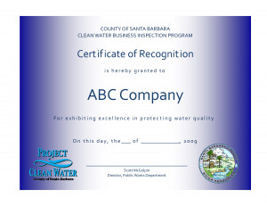 Certificate of Recognition - TEMPLATE
