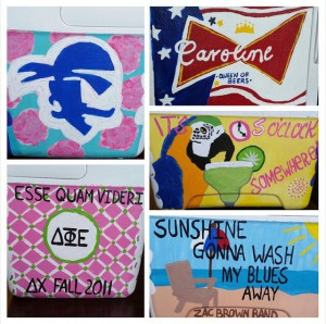 sorority cooler i made for my best friend
