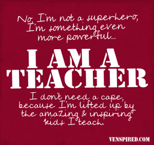 Superhero Teacher Logo notasuperhero