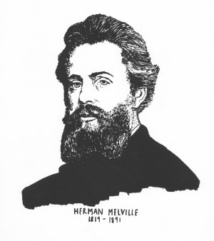 Caitlin Hinshelwood Portrait T-Shirts: Herman Melville