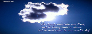 Cloud on a sunny day Facebook Cover