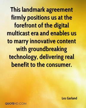 ... groundbreaking technology, delivering real benefit to the consumer