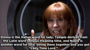 Temple Doctor Who Donna Noble