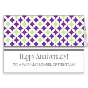 Work Anniversary Congratulations Employee anniversary card