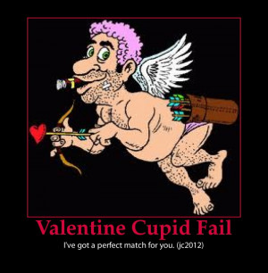 Valentine-funny cupid-ugly valentine