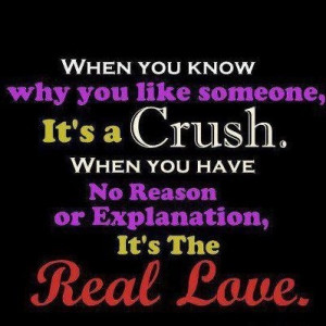 The difference between a crush and REAL LOVE