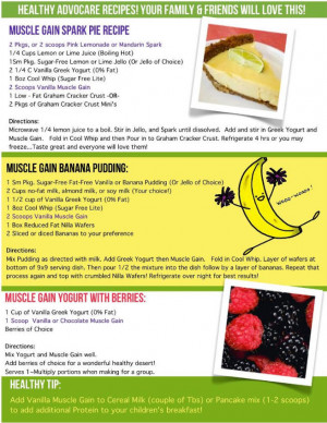AdvoCare Recipes: Spark Pie, Banana Pudding