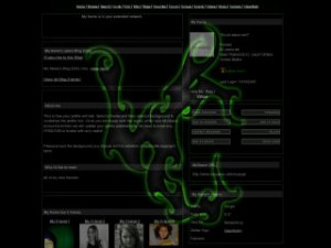 Boondox - Black/Grey MySpace Layout Preview