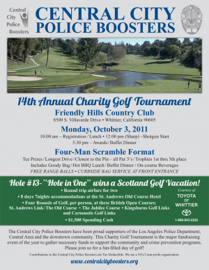 Charity Golf Tournament Flyer A fun-filled day of golf!