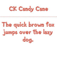 click here to download ck candy cane font