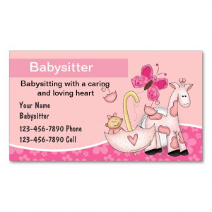 Babysitting Business Cards from Zazzle.com