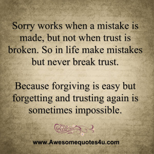 Made A Mistake Quotes Sorry Works When A Mistake Is Made But