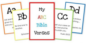 ABC Bible Verse Flashcard Printables ~ Teaching God’s Word