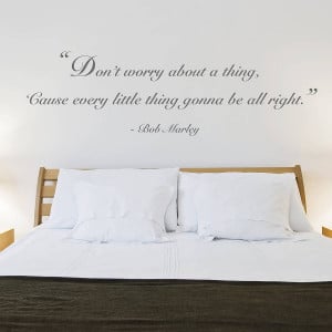 ... Teenage Bedrooms › Teenage Bedroom with Quotes Wall Stickers and