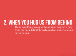 ... # text # quote # hugs from behind # hugs # safe # secure # arms