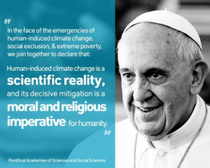 Pope Francis has blamed human selfishness for global warming in his ...