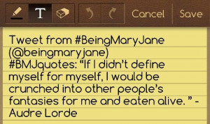 Being Mary Jane quotes