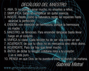 Frases al maestro 10 Gabriela Mistral