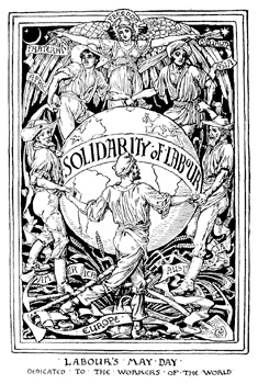Labour Day poster by Walter Crane